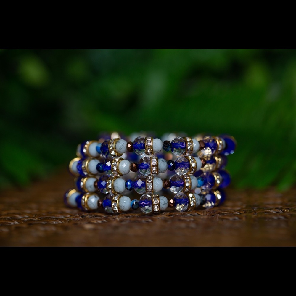 Rondelle Wire Wrap Bracelet